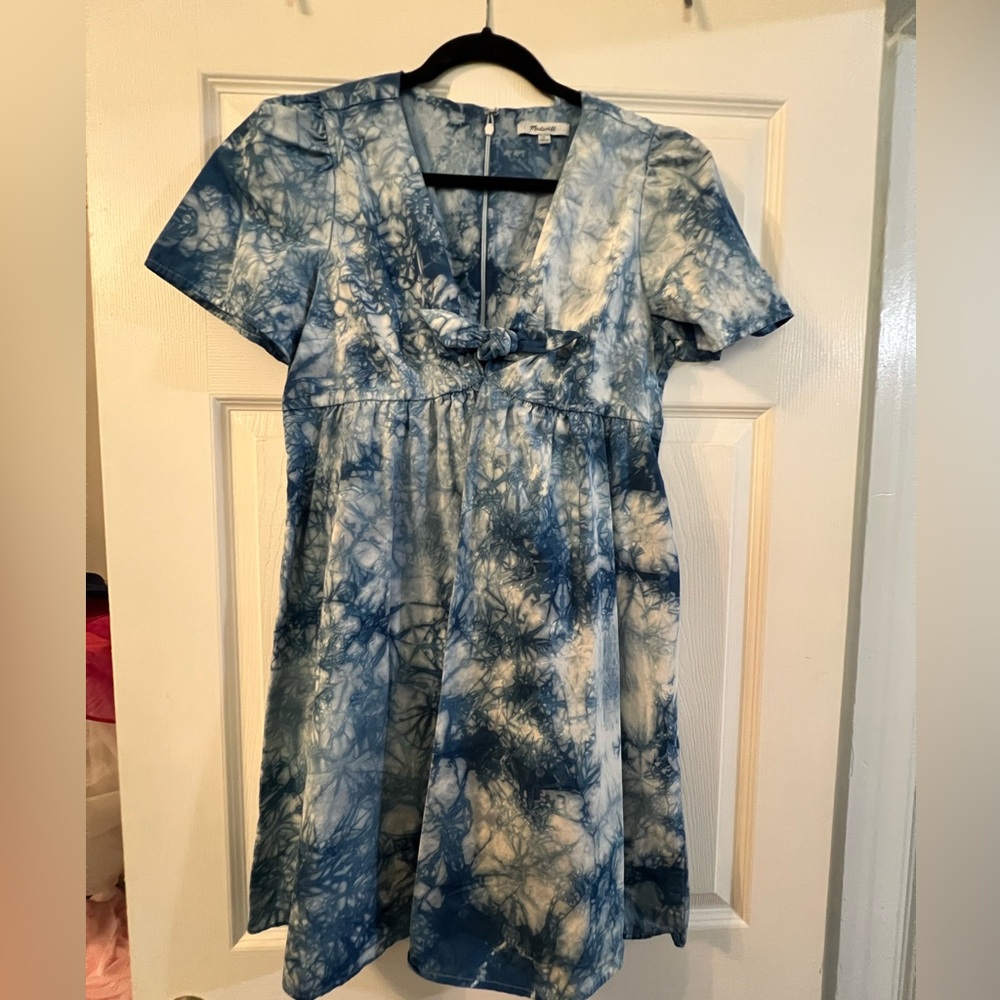 Madewell Custom Dyed Indigo Dress